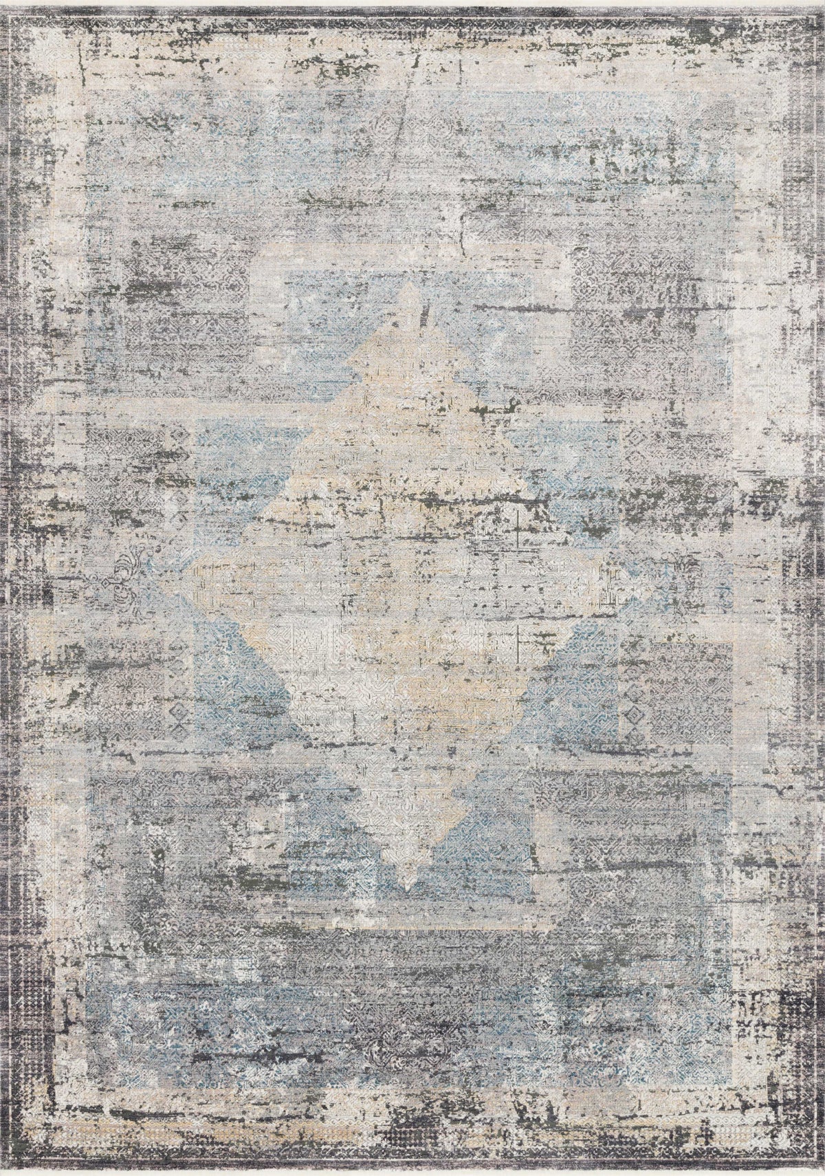 Charcoal Rug T66031