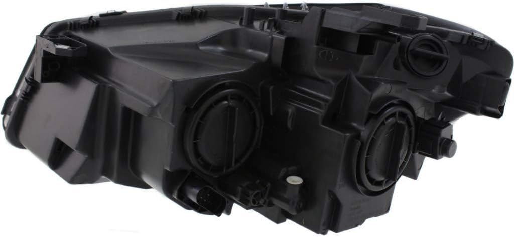 Passenger Side Headlight Assembly Black Housing V715