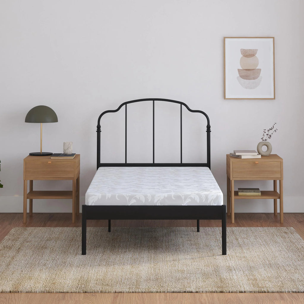5-Inch Polyester Filled Mattress with Jacquard Cover, Twin, White S811468