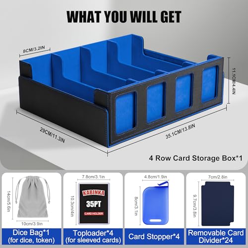 5-Row Deck Case with Removable Lid (Black Purple) R4921