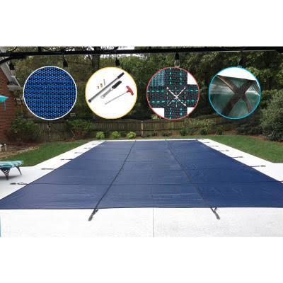 Blue Mesh Safety Pool Cover U3105