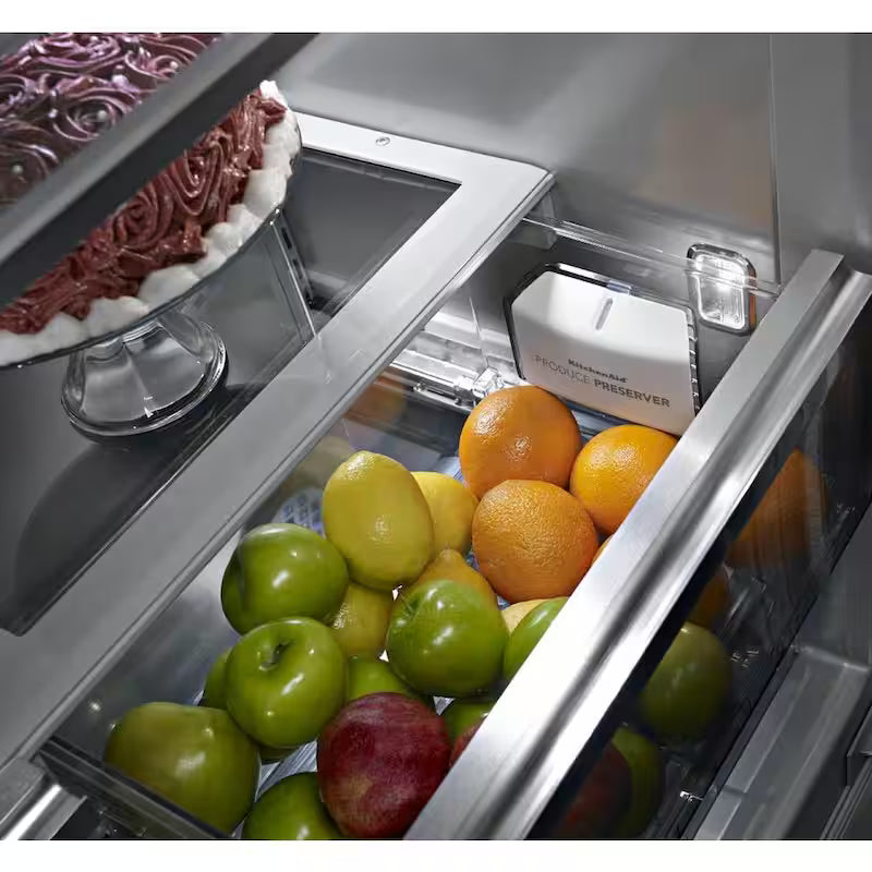 Black Stainless Built-In French Door Refrigerator Y650732