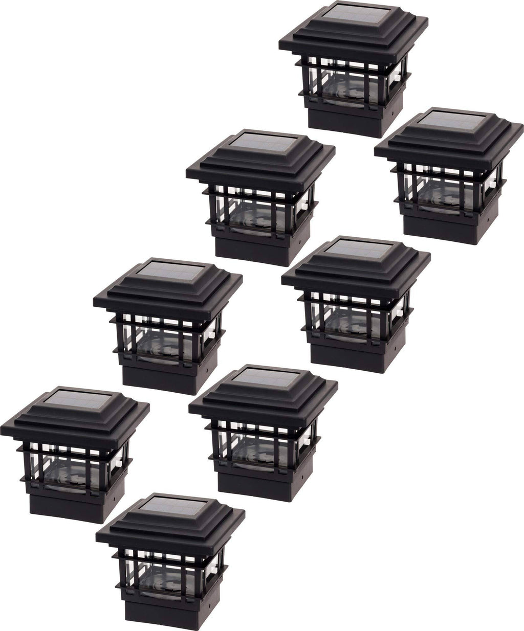 8 Pack Solar Post Cap Lights Y533