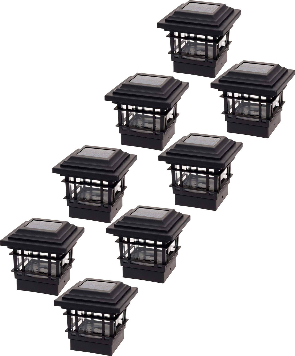 8 Pack Solar Post Cap Lights Y533