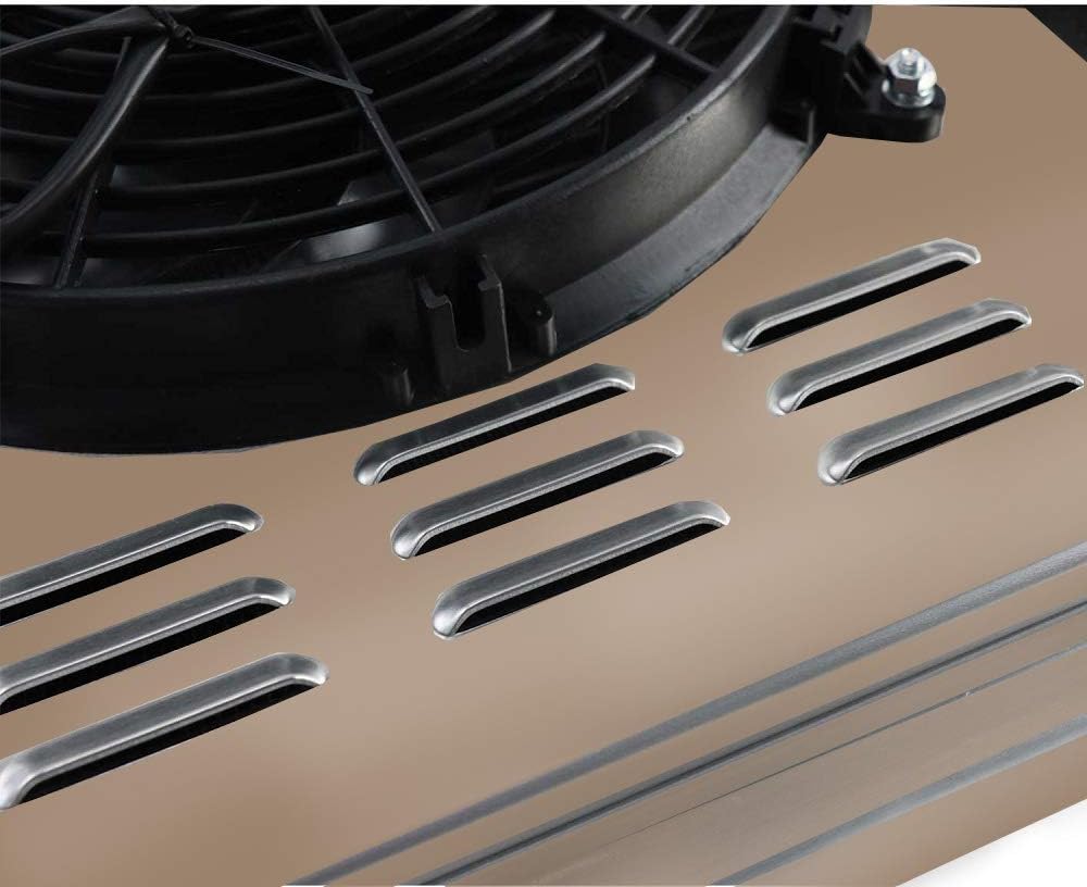 Aluminum 3 Row Radiator with Shroud Fan and Relay A127