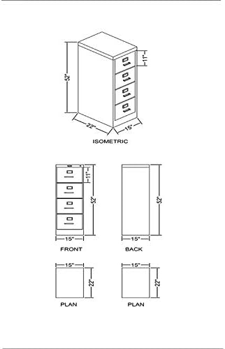 4-Drawer Vertical File Cabinet S326170
