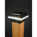 Black LED Post Cap Light F84391