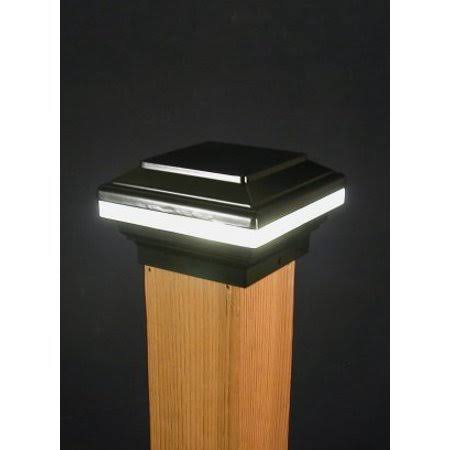 Black LED Post Cap Light F84391