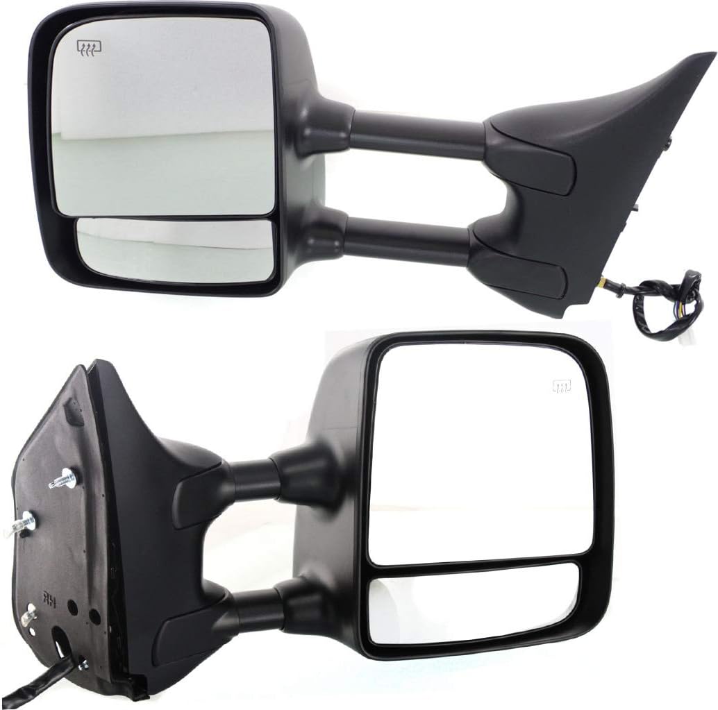 Chrome Power Heated Towing Mirror Driver Side E2999