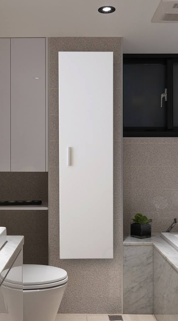 Modern White Wall Mounted Bathroom Cabinet G840282