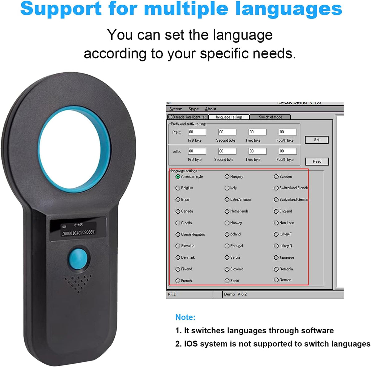 Pet Microchip Scanner X9776