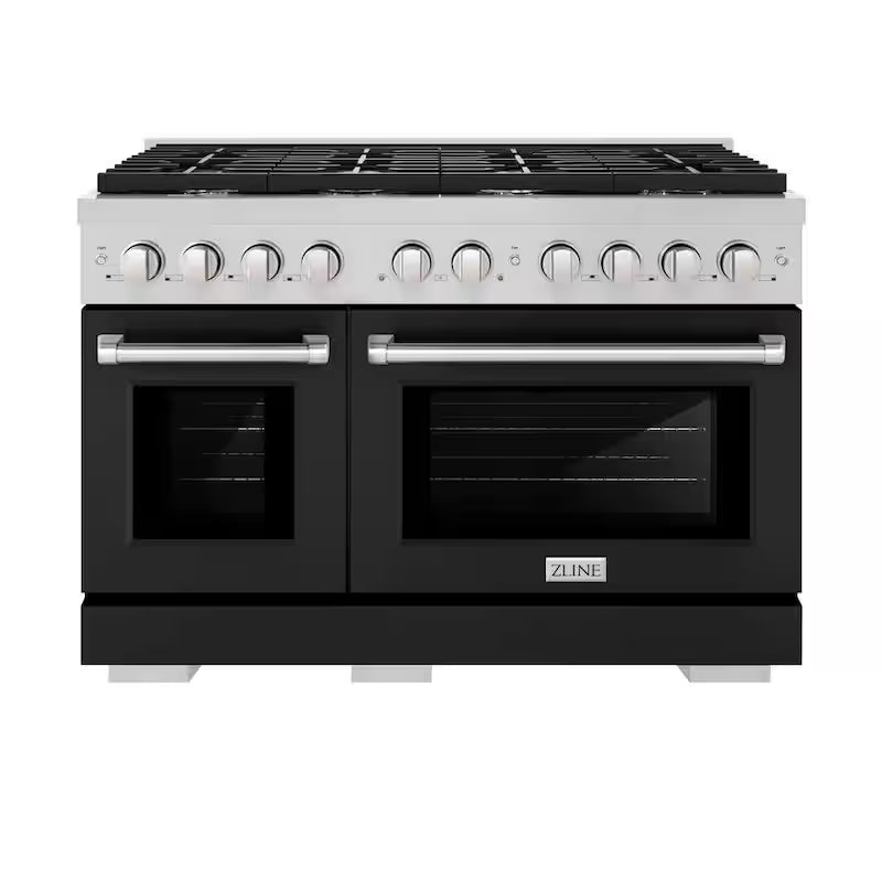 8-Burner Freestanding Gas Range and Double Convection Oven in Stainless Steel X327057
