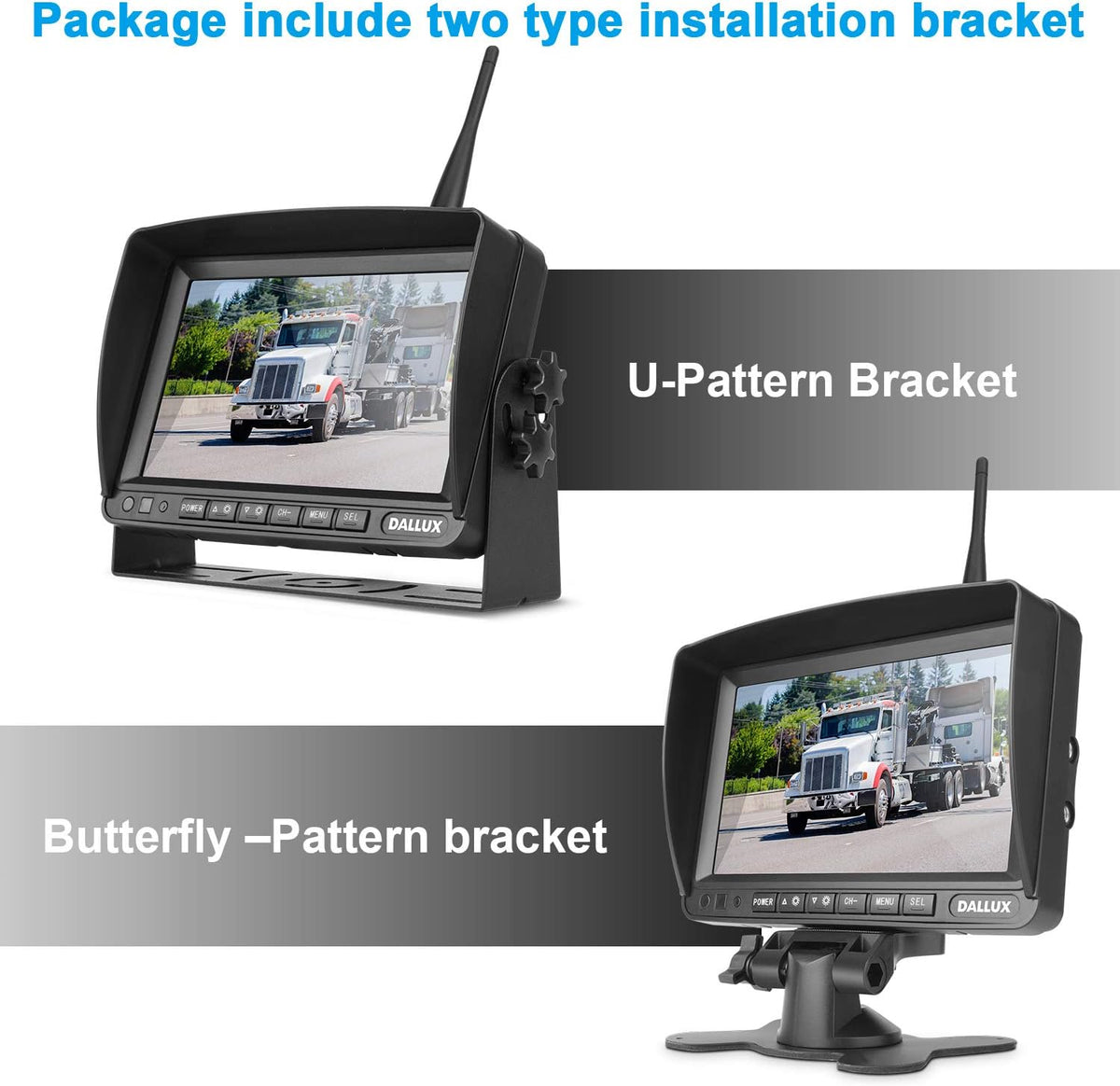 Digital Wireless Backup Camera, Waterproof Night Vision Rearview Camera O235860