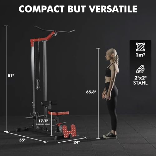 LAT Pulldown Machine with Leg Hold Down Attachment P67396