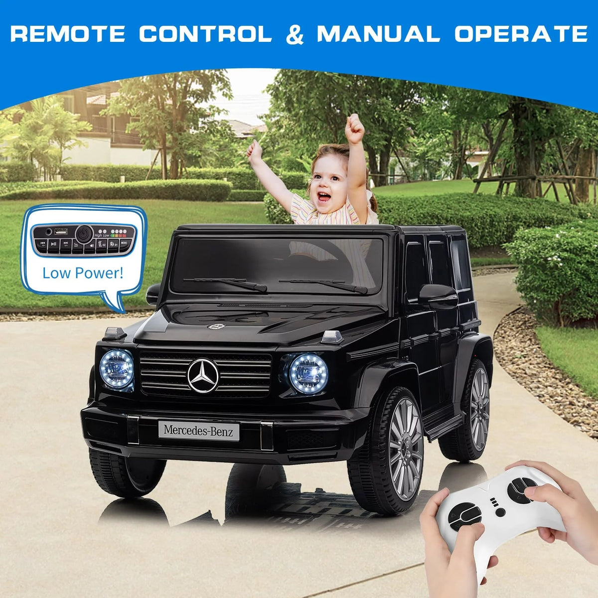 24V Battery Powered Ride On Car with Remote Control W653930