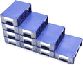 Blue Plastic Storage Drawers Set of 10 E86298
