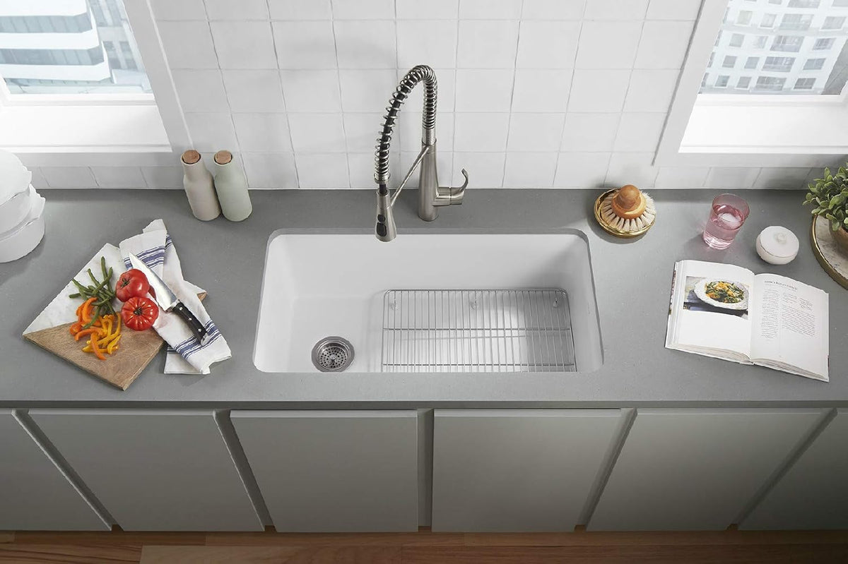 Matte White Kitchen Sink D645354