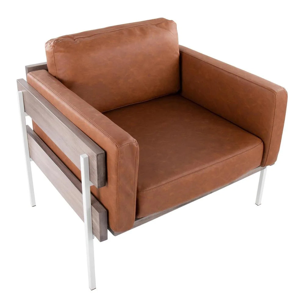Faux Leather Accent Chair M6458