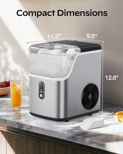Countertop Nugget Ice Maker with Self-Cleaning G586