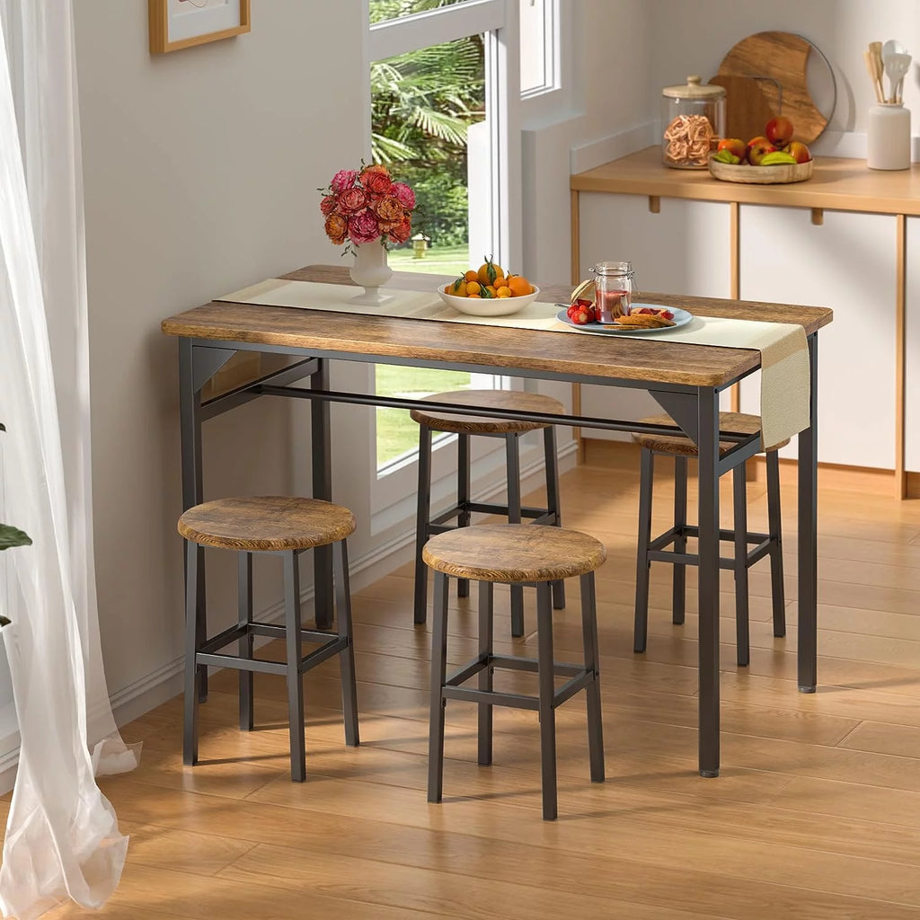 Black Dining Table Set for 4 T64920