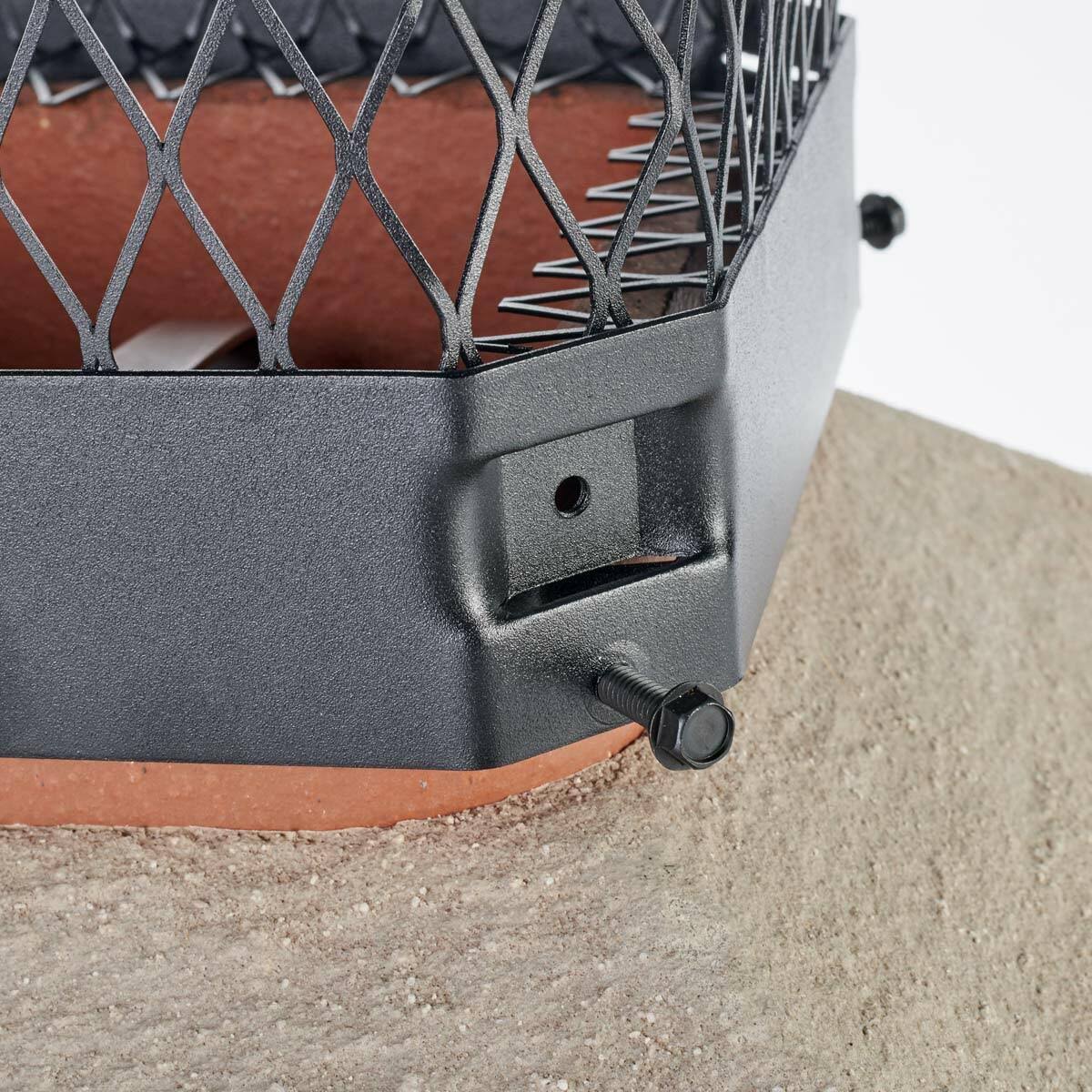 Black Galvanized Steel Single Flue Chimney Cap G58191