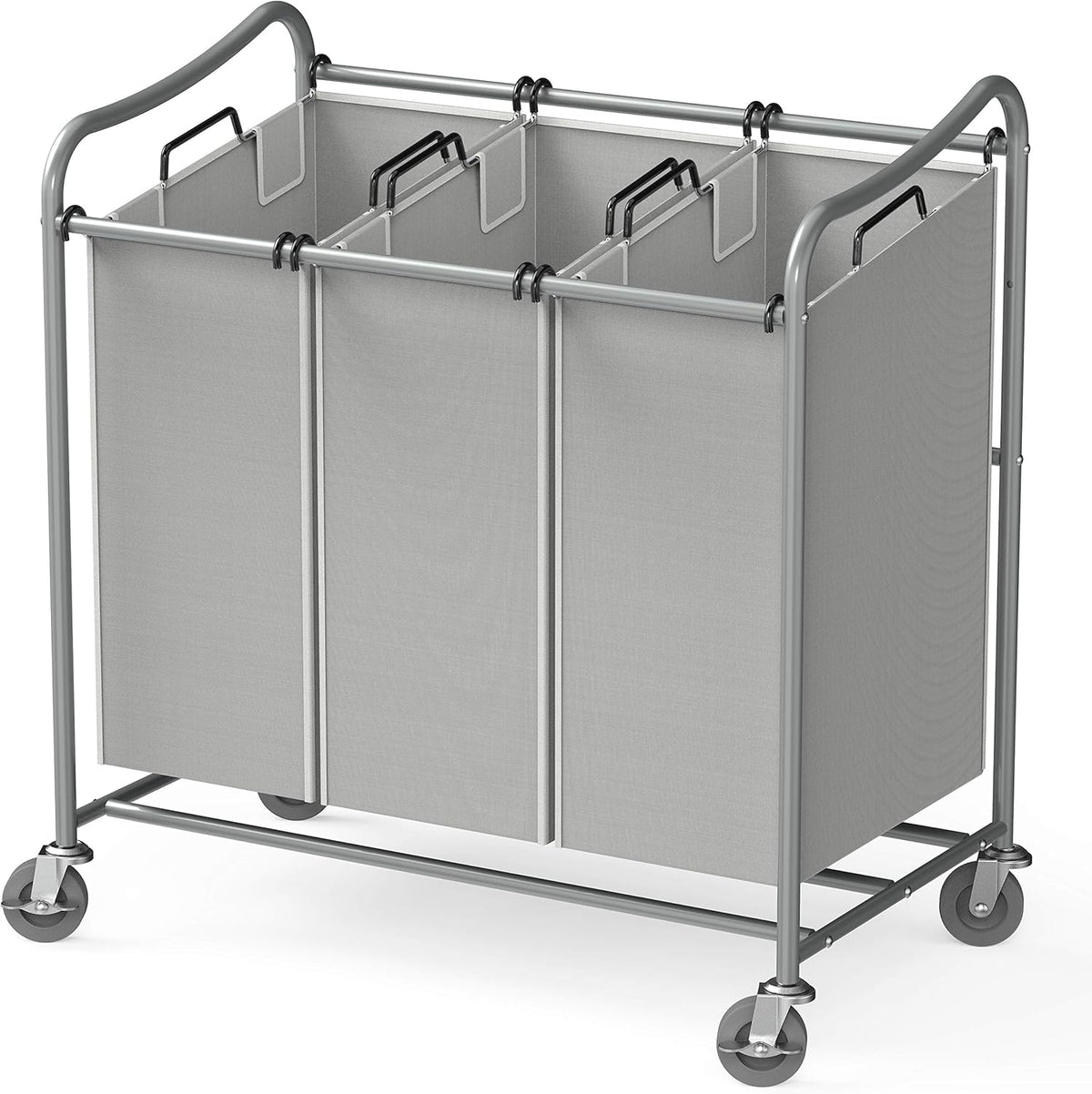 3-Bag Laundry Sorter Rolling Cart P49871