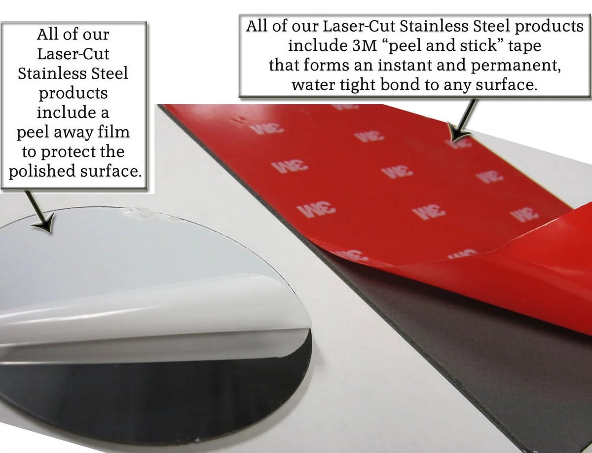 Stainless Steel Tailgate Accent 2Pc U4490