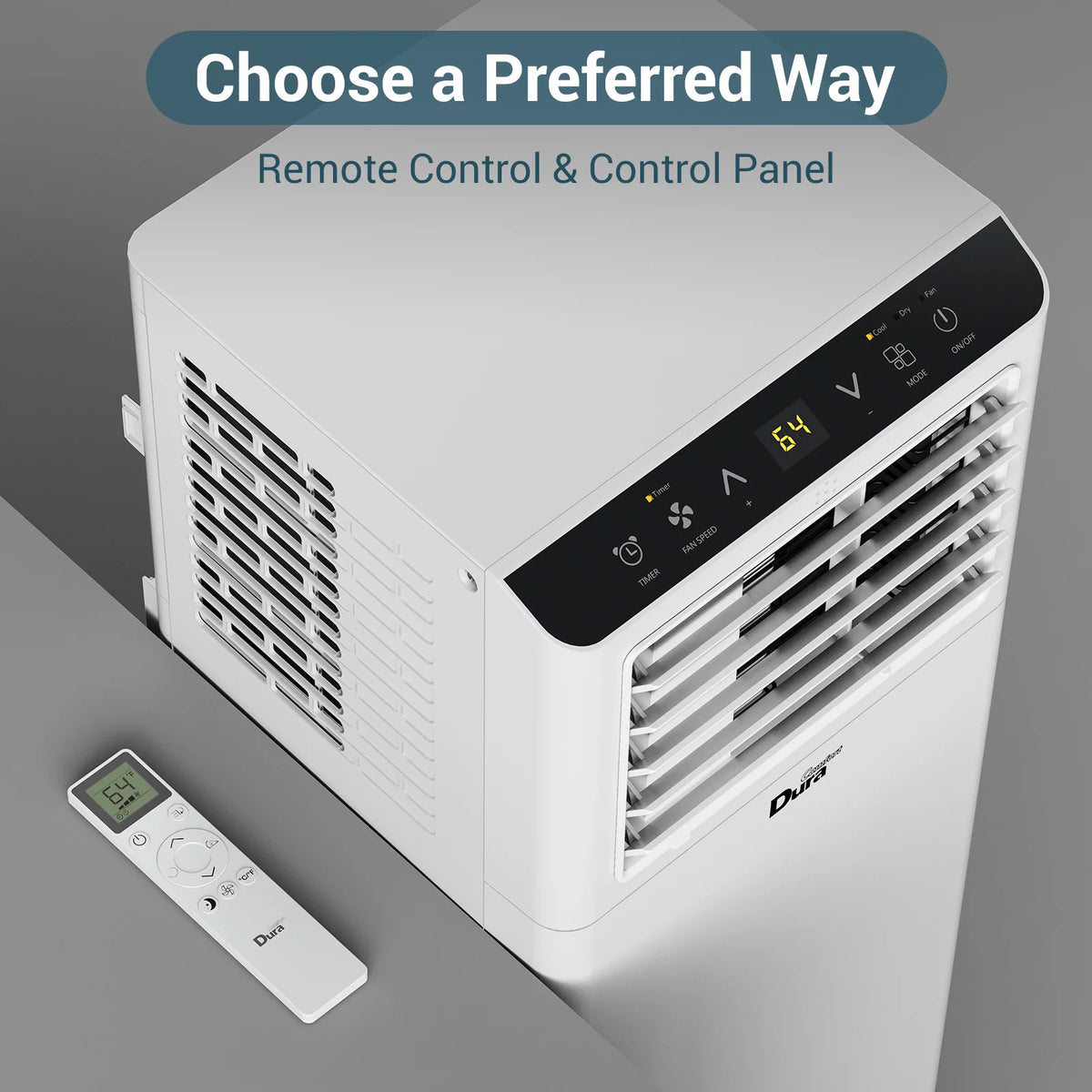 Portable Air Conditioner 4900BTU 3-in-1 AC Unit with Window Kits Y53080