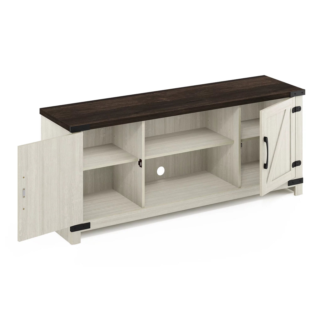 Farmhouse TV Cabinet with Barn Door up to 70 Inch Y9825