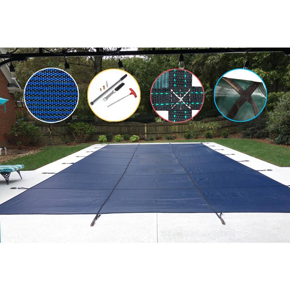 Blue Mesh Safety Pool Cover U3105
