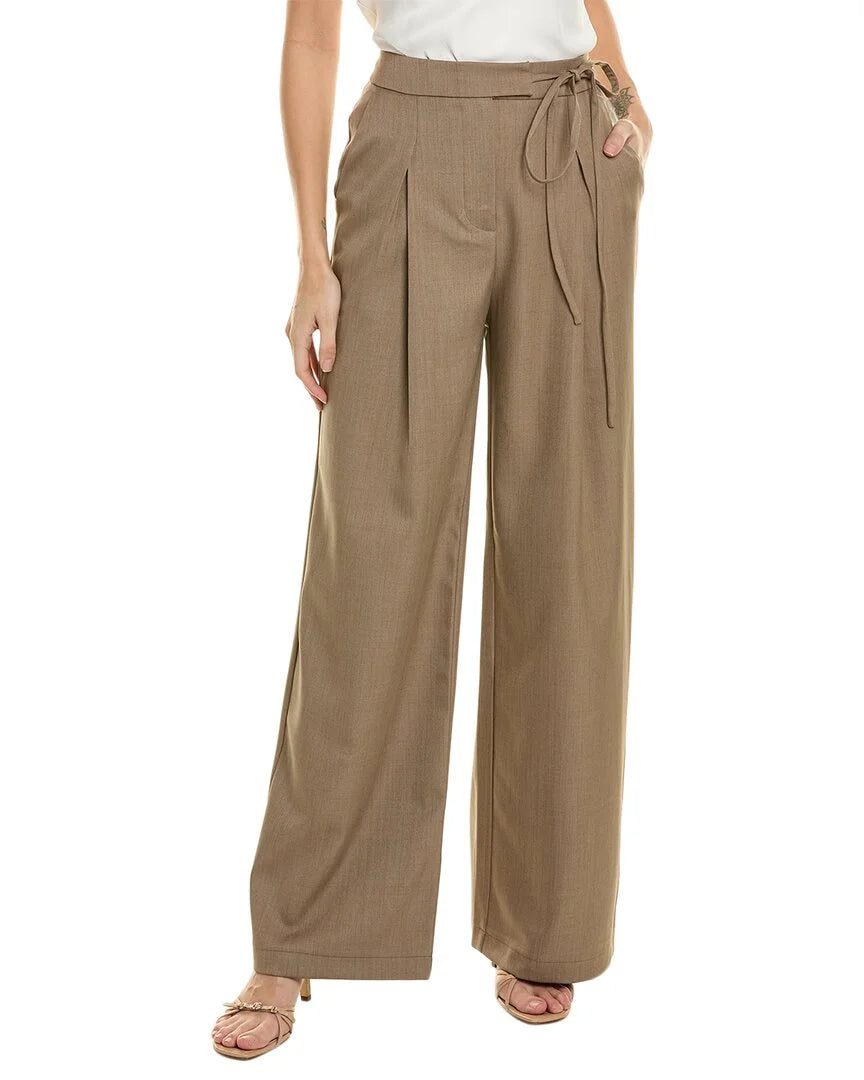 Brown Wide Leg Trouser I23207