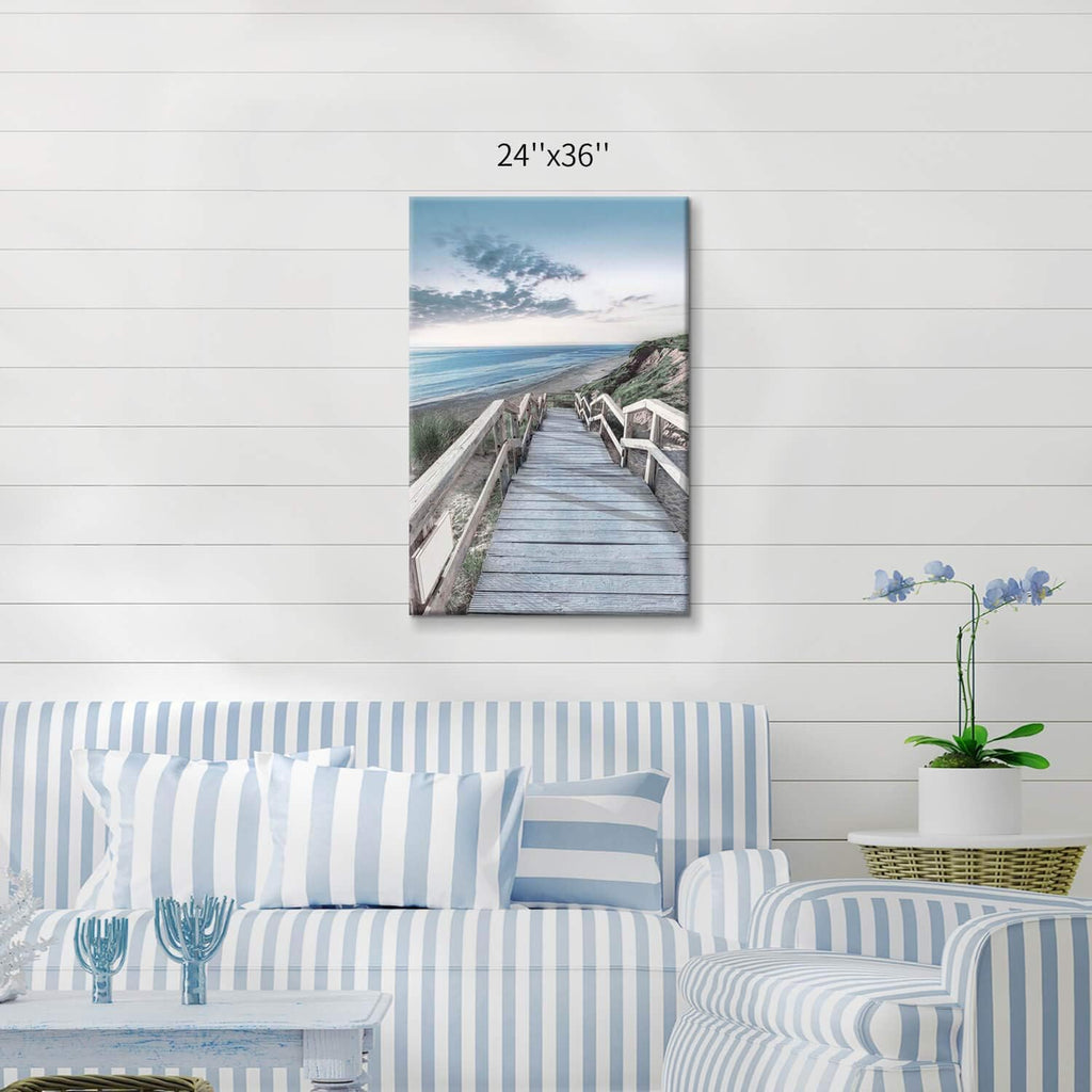 Wooden Path Wall Art on Wrapped Canvas (18''x24'') J277