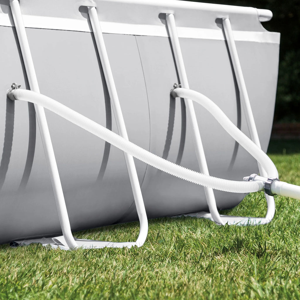 16.5ft x 9ft x 48in Oval Above Ground Pool Set with Pump, Cover and Ladder D2148