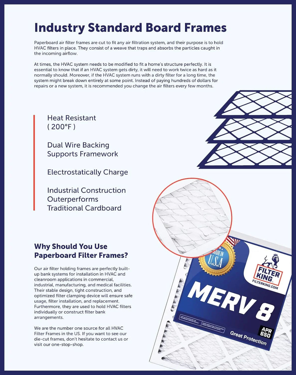 21x66x1 MERV 8 Pleated HVAC Air Filter 4-PACK J5071