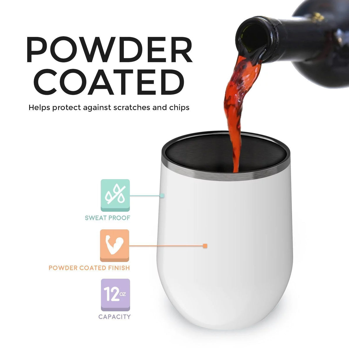 Engraved 12 oz Red Wine Cup V359