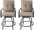 Beige Swivel Bar Stools Set W92222
