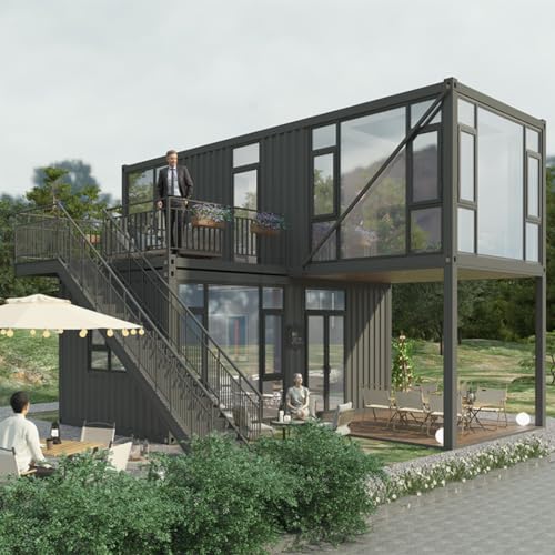 Black & Brown 20Feet Modular Shipping Container House V46015