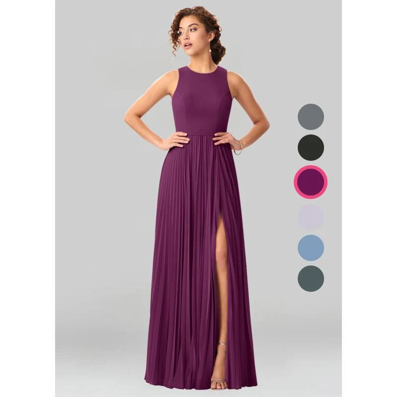 Floor-Length Chiffon Bridesmaid Dresses U4320