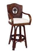 Swivel Rattan & Wicker Counterstool Y9378
