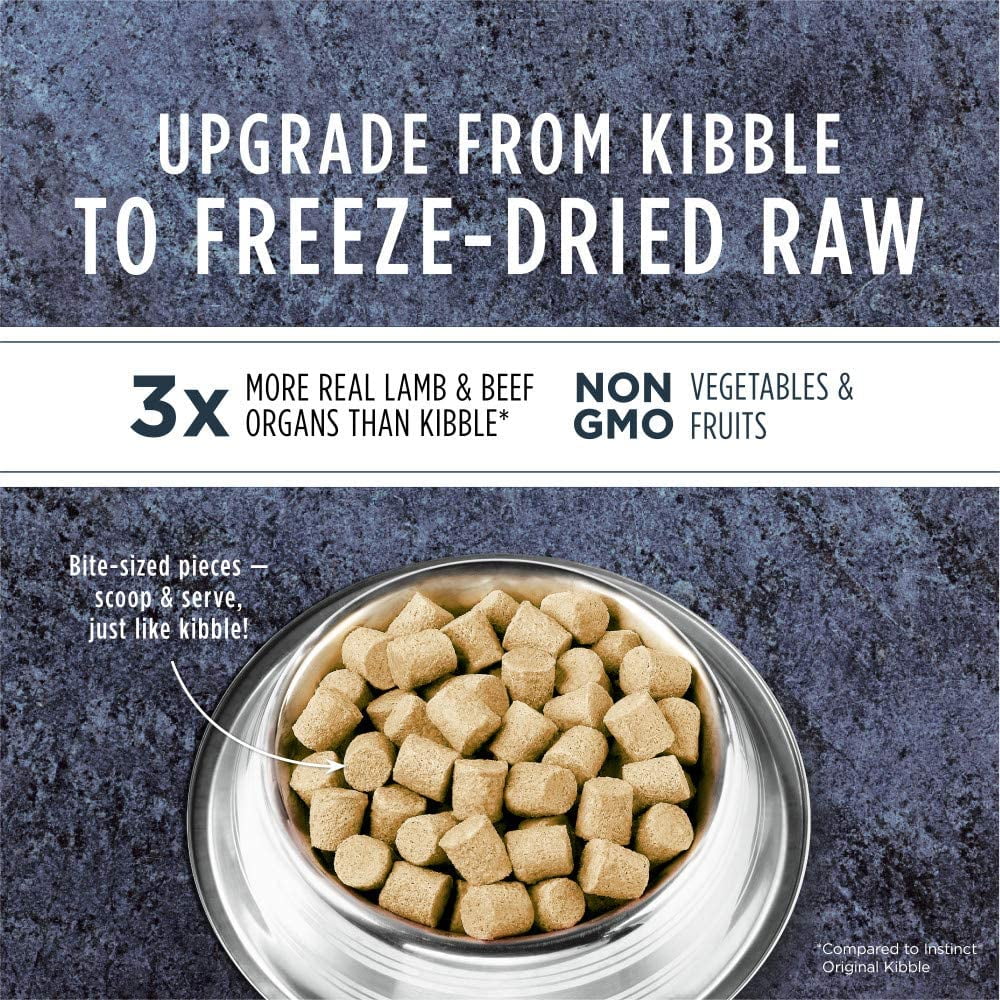 Freeze Dried Raw Grain Free Lamb Recipe Dog Food, 24 oz. Bag X780026