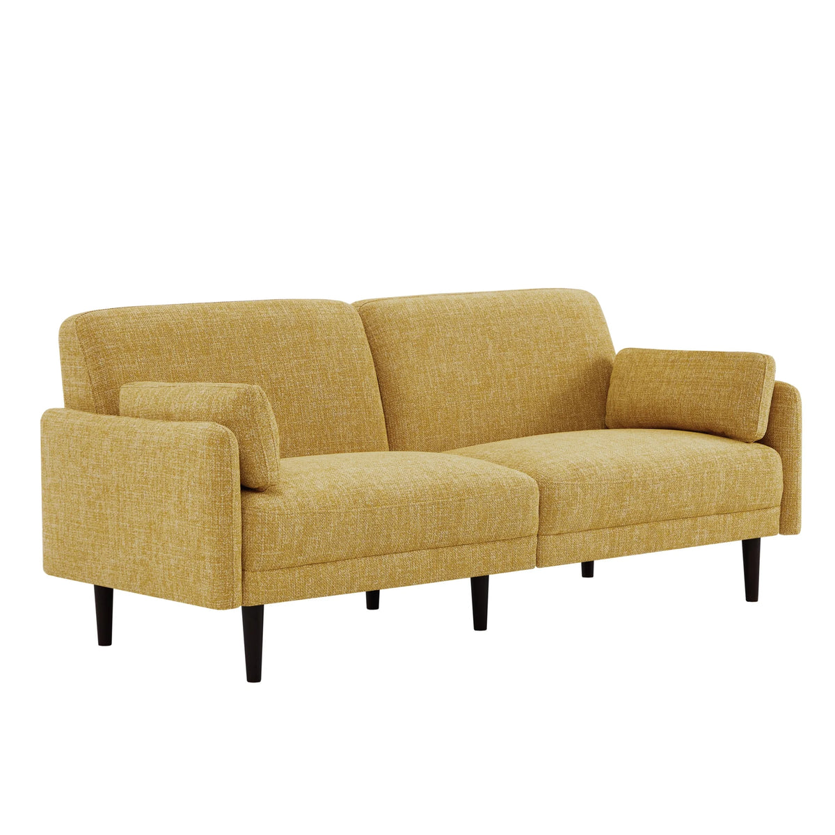 Mid-Century Modern Fabric Sofa with Solid Wood Leg T99598