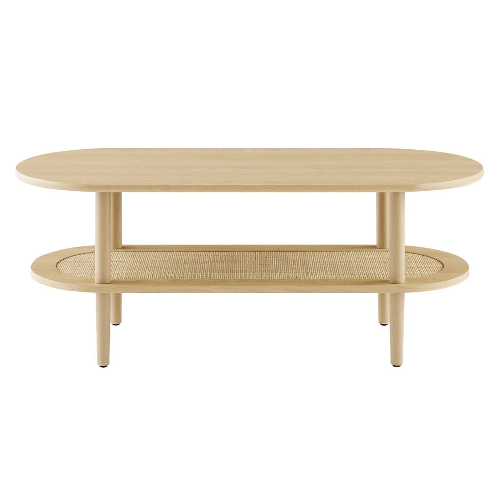Oval Coffee Table oak T10380