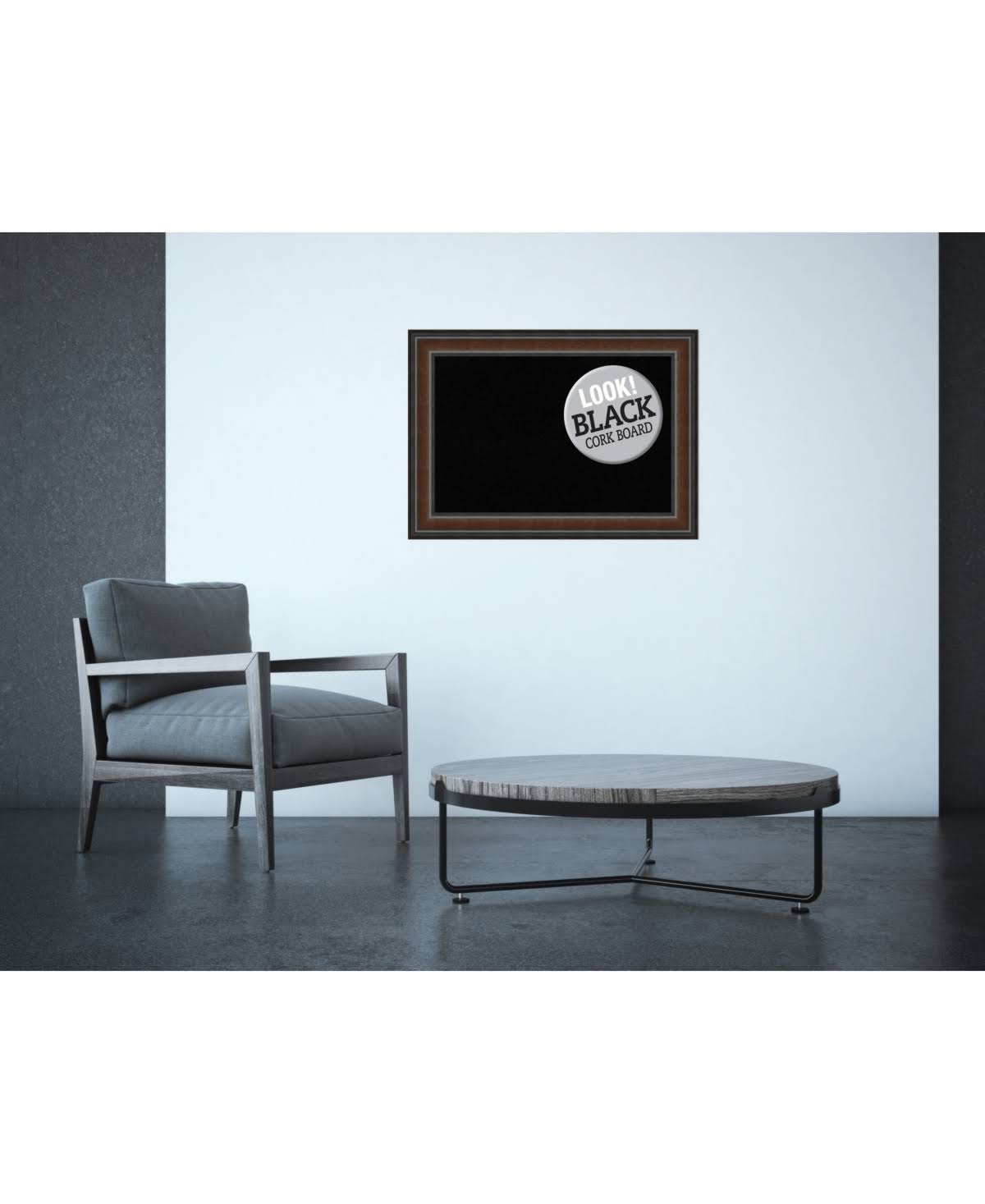 Cork Board Black, Medium S719956