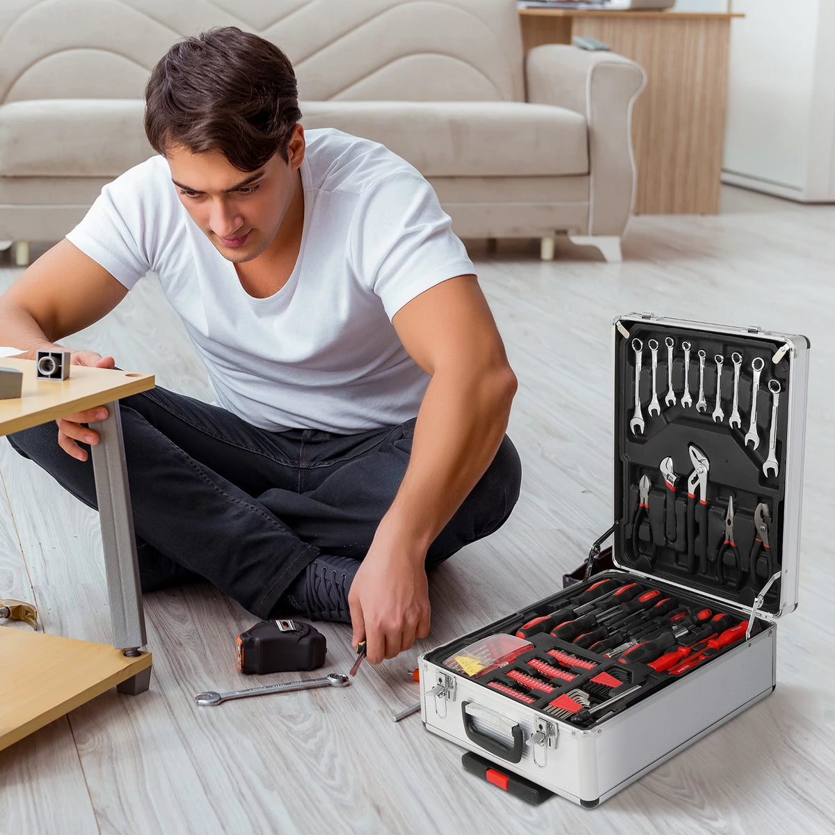 799 Pcs Hand Tool Set with Trolley Case F514