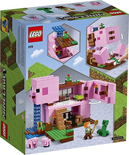 Minecraft Pig House Building Toy with 2 Pig Figures G523