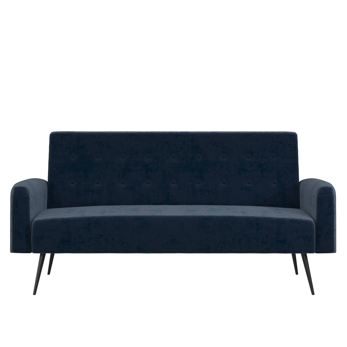 Ivory Velvet Convertible Sofa Bed Futon J975