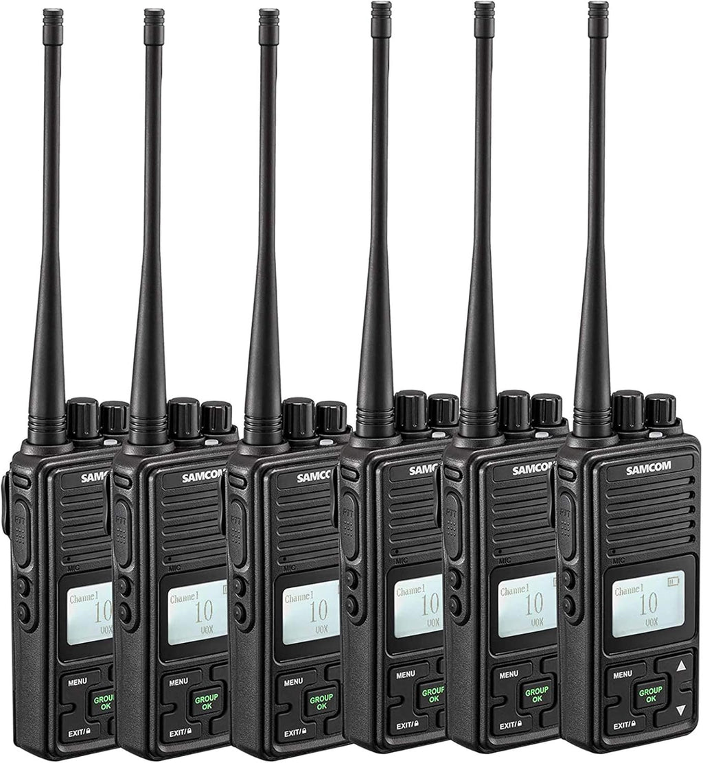 6 Packs UHF Two Way Radios with Earpieces Z340
