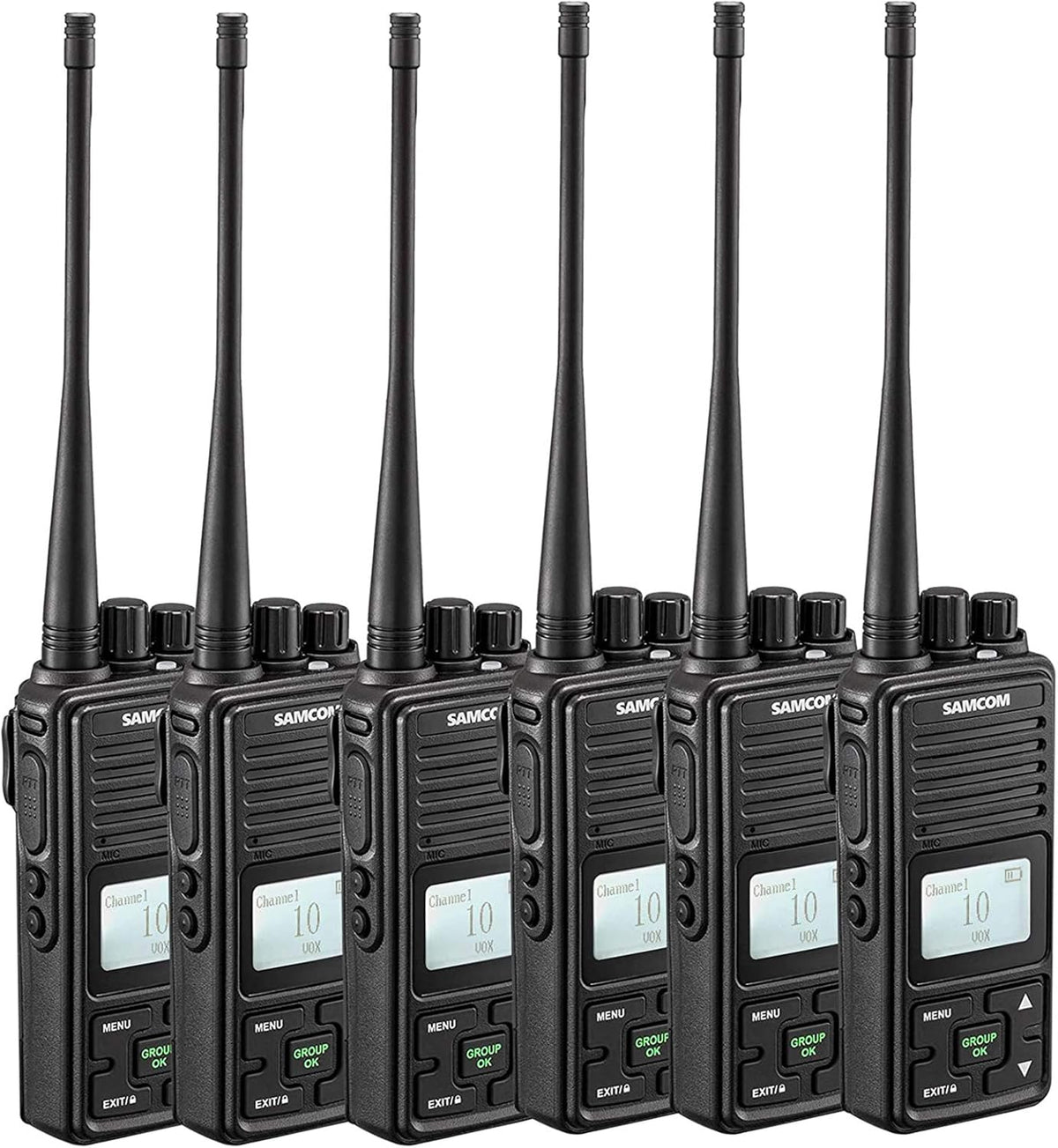 6 Packs UHF Two Way Radios with Earpieces Z340