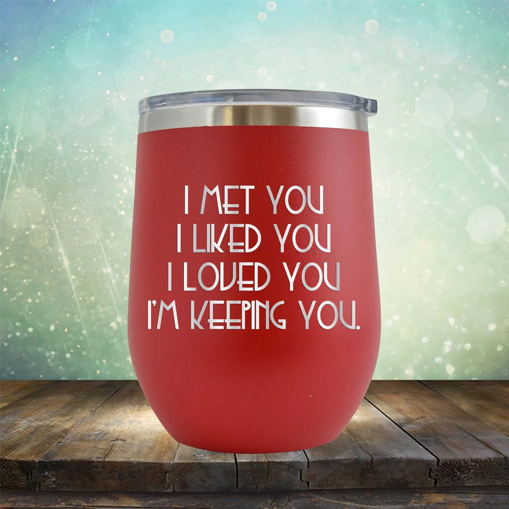 Engraved 12 oz Red Wine Cup V359
