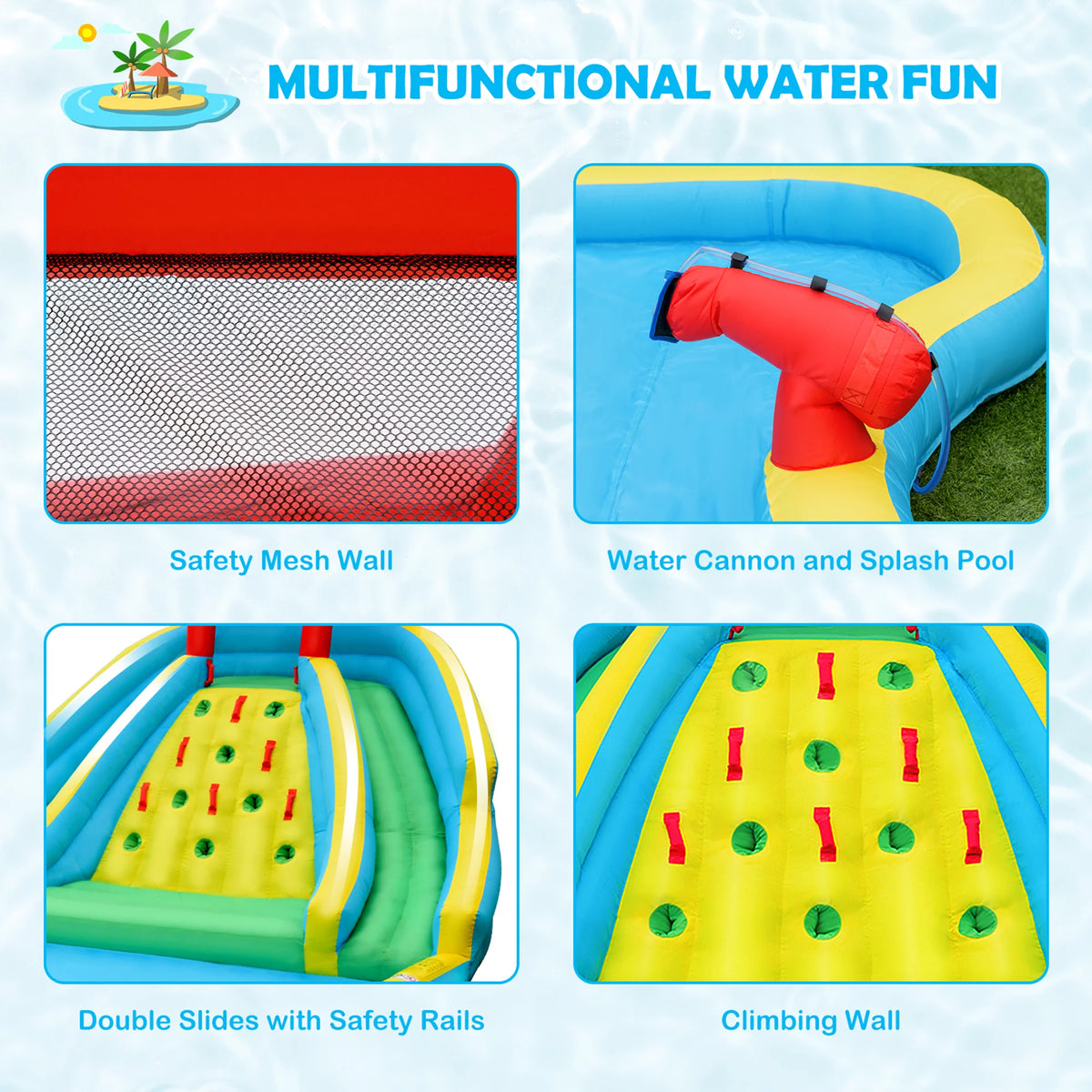 Inflatable Water Slide Park Splash Pool B538
